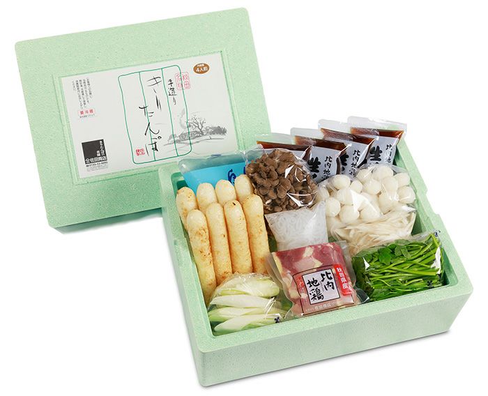 きりたんぽ鍋セット4人前 | きりたんぽの老舗 佐田商店